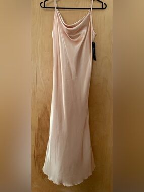 bebe GOLD Satin Slip Dress